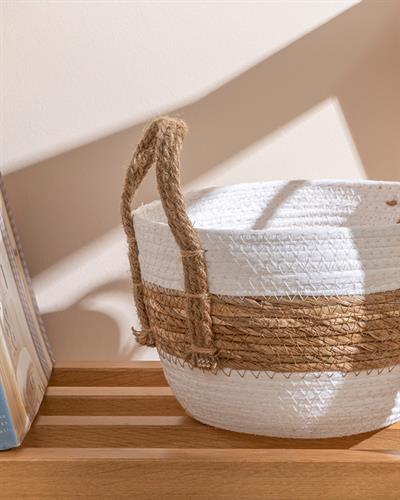 Audrey Кошница Бяло-Кафяво, 23 X 23 X 16 Cm