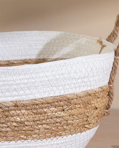 Audrey Кошница Бяло-Кафяво, 44 X 26 X 18 Cm