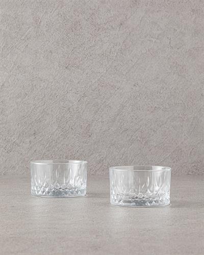 Aura Glass 2 Set Bowl 260 ml Transparent