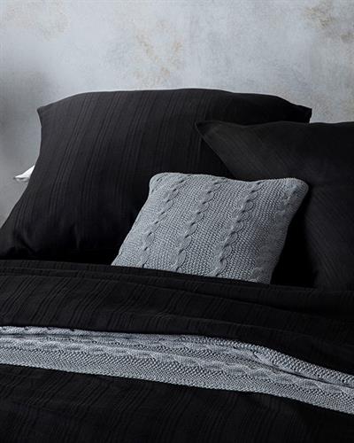 Aurora Спално Бельо Компле King Size, Silky Touch, Черно, 0