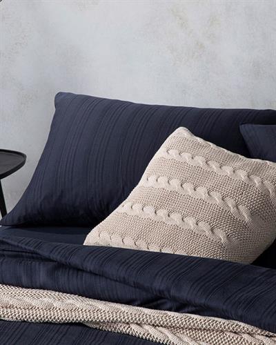 Aurora Silky Touch King Size Duvet Cover Set 240x220 cm Night Blue