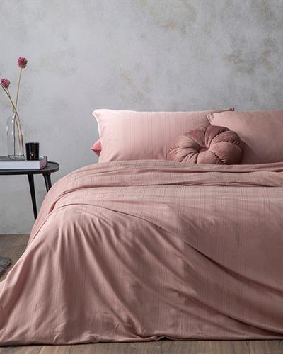Aurora Спално Бельо Компле Единичен Размер, Silky Touch, Розово, 160 X 220 Cm