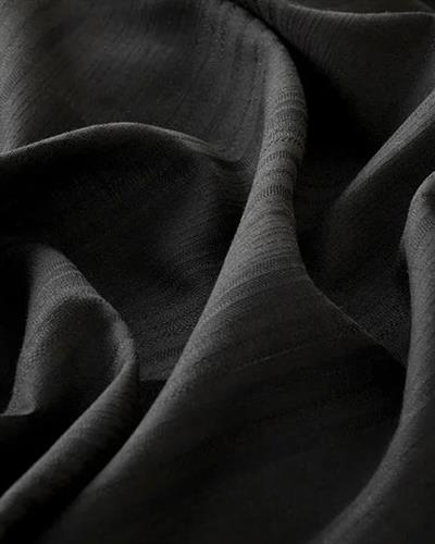 Aurora Комплект Пликове За Обикновен Чаршаф Двоен Размер, Silky Touch, Черно, 200 X 220 Cm