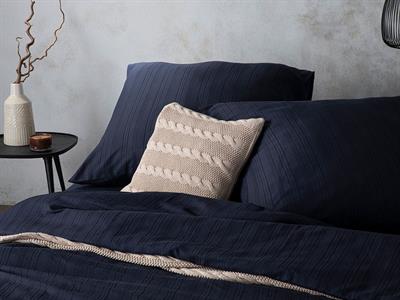 Aurora Спално Бельо Компле Small Single, Silky Touch, Среднощно Синьо, 0