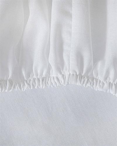 Aurora Спално Бельо Компле Super King Plus, Silky Touch, Бяло, 260X220 Cm + 80X8