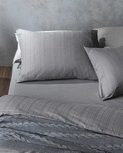 Aurora Спално Бельо Компле Super King Plus, Silky Touch, Сиво, 260 X 240 Cm