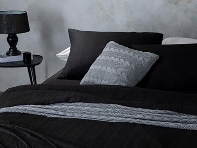 Aurora Спално Бельо Компле Xs Single, Silky Touch, Черно, 100 X 200 Cm