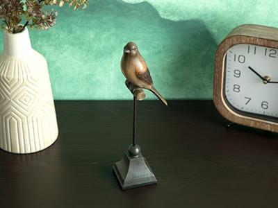 Autumn Birds Decorative Object 10x7,3x31 cm Brown