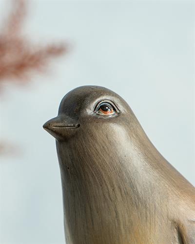 Autumn Birds Decorative Object 11,5x7,3x34,5 cm Brown