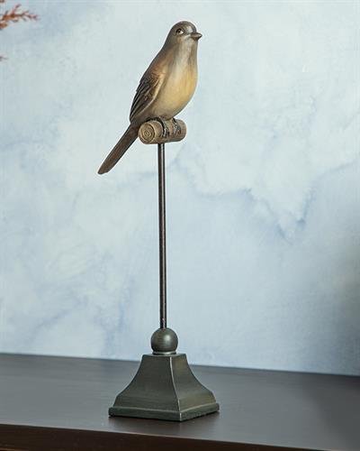 Autumn Birds Decorative Object 11,5x7,3x34,5 cm Brown