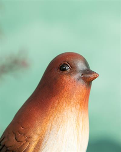 Autumn Birds Дрънкулка Червено- Кафяво, 11,5 X 7,3 X 34,5 Cm