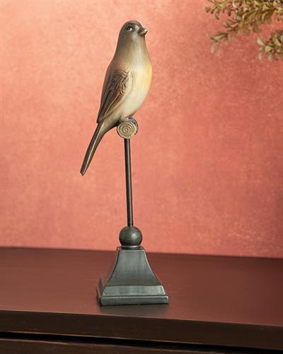 Autumn Birds Decorative Object 9,3x7,3x28,5 cm Brown