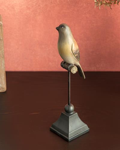 Autumn Birds Decorative Object 9,3x7,3x28,5 cm Brown