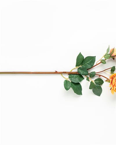 Autumn Rose Изкуствено Цвете Един Стрък 50 см Светлооранжев