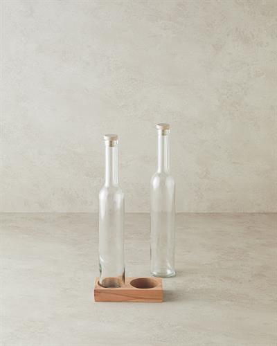 Avec Съд За Олио Или Оцет 2 бр. Стъкло 500 мл Тъмнобежов