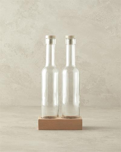 Avec Съд За Олио Или Оцет 2 бр. Стъкло 250 мл Тъмнобежов