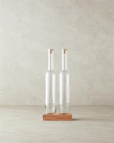 Avec Съд За Олио Или Оцет 2 бр. Стъкло 500 мл Тъмнобежов