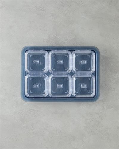 Axel Комплект За Закуска С 6 отделения Акрил 25x35 см Син