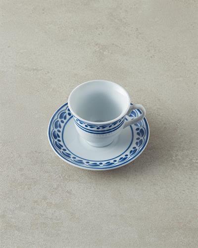 Axis Porcelain 4 Pieces 2 Servings Coffee Cup Set 80 ml Navy Blue