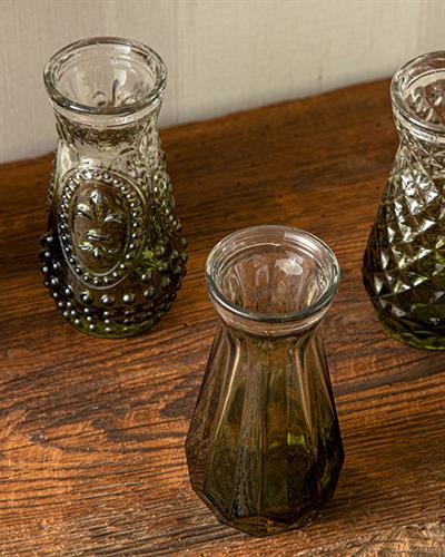 Ayra Ваза 3 бр. 6x12 см Зелен