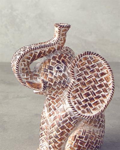 Baby Elephant Decorative Object 10,5x8,5x15 cm Brown