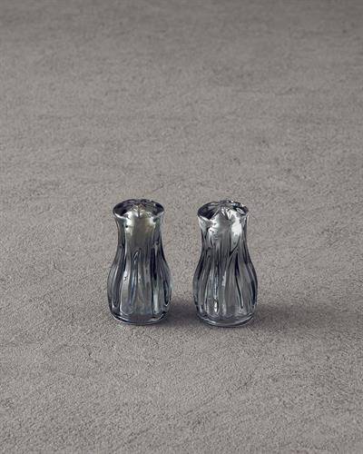 Baho Солница И Пиперница Стъкло 4x4x8 см Антрацит