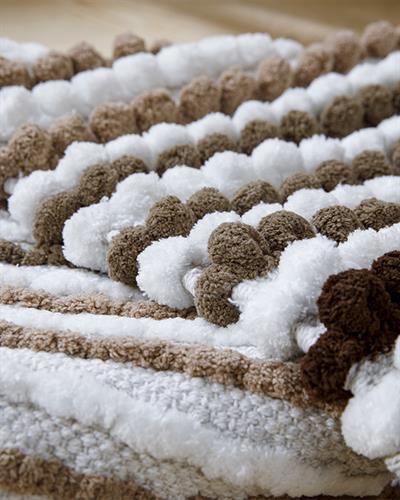 Balls Постелка За Баня Памучен Полиестер, Бежово-Крем, 60 X 90 Cm