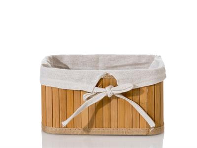 Bamboo КОШНИЦА Сгъваем Бамбук 20x15x10 cm Beige