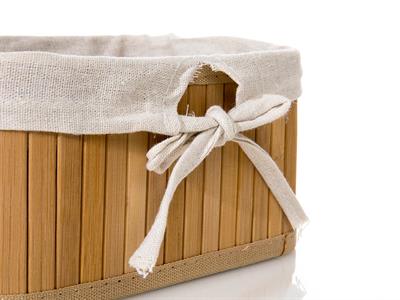 Bamboo КОШНИЦА Сгъваем Бамбук 20x15x10 cm Beige