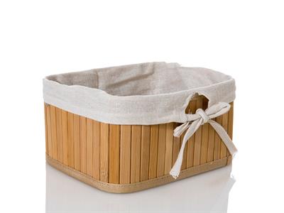 Bamboo КОШНИЦА Сгъваем Бамбук 20x15x10 cm Beige