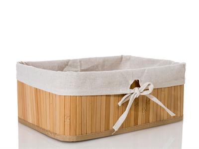 Bamboo КОШНИЦА Сгъваем Бамбук 32x22x12 cm Beige