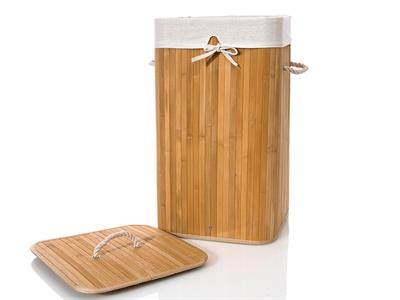 Bamboo КОШ ЗА ПРАНЕ Сгъваем Бамбук 35x35x60 cm Beige