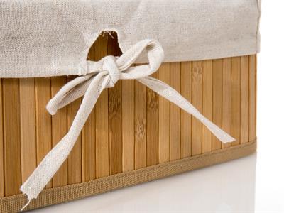 Bamboo КОШНИЦА Сгъваем Бамбук 36x26x14 cm Beige