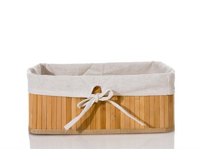 Bamboo КОШНИЦА Сгъваем Бамбук 36x26x14 cm Beige