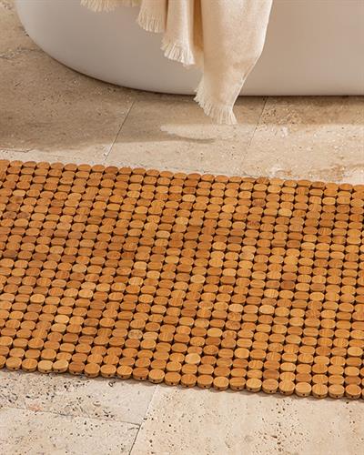 Bamboo Bamboo Shower Mat 50x70 cm Beige