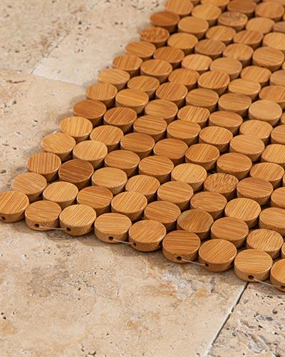 Bamboo Bamboo Shower Mat 50x70 cm Beige