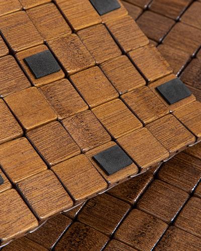 Bamboo Bamboo Shower Mat 50x70 cm Brown