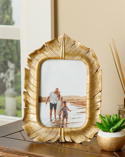 Banana Leaf Рамка Златисто, 19.7 X 26.8 X 1.8Cm