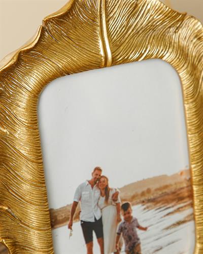 Banana Leaf Рамка Златисто, 19.7 X 26.8 X 1.8Cm