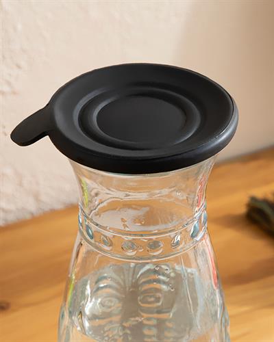 Baroque Glass Bottle 1000 ml Black