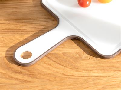 Basic Plastic With Handle Cutting Board 40 cm Brown