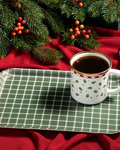 Basic Checked Табла Нехлъзгаща Се, Меламин, Тъмно Зелено, 20X28,5 Cm