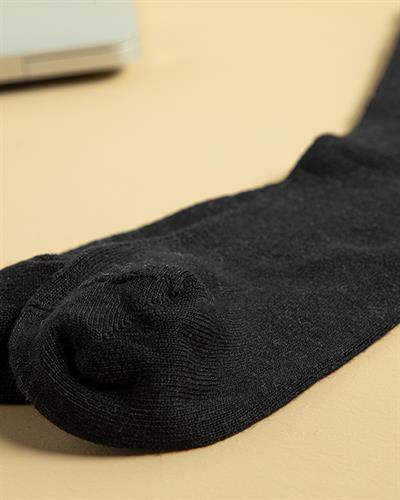 Basıc Cotton Cotton Mens Long Length Sock 40-44 Black