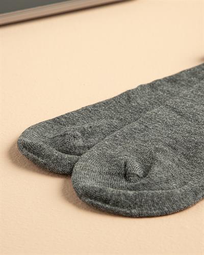 Basıc Cotton Cotton Mens Long Length Sock 40-44 Gray