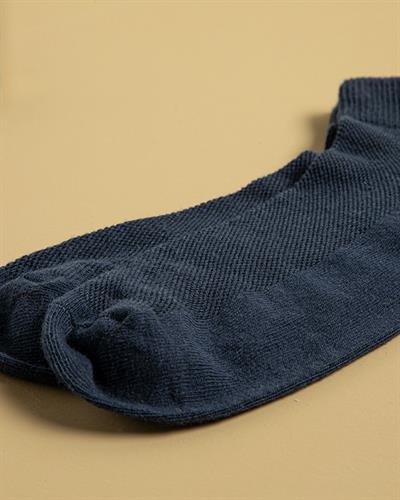 Basic Texture Чорапи До Глезена Мъжки, Памучен, Тъмно Синьо, 40-44