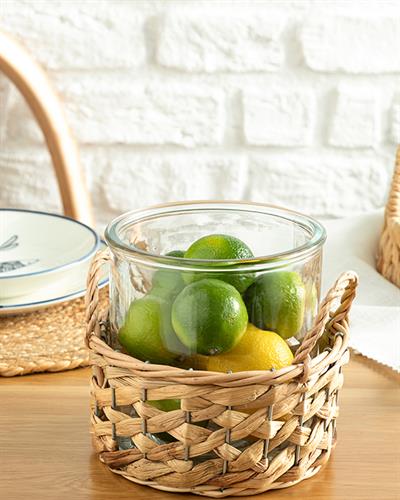 Basket Ваза Стъкло, Прозрачен, 18 X 18 X 16,5 Cm