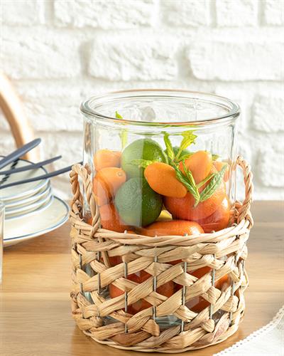 Basket Ваза Стъкло, Прозрачен, 18 X 18 X 22 Cm
