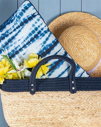 Batik Възглавница Двулицев, Тъмно Синьо, 30 X 50 Cm