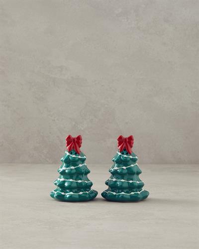 Be Joyful Солница И Пиперница 2 бр. Керамика 7 см Зелен