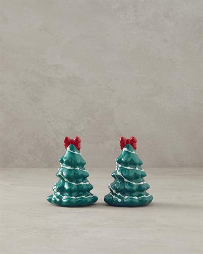 Be Joyful Солница И Пиперница 2 бр. Керамика 7 см Зелен